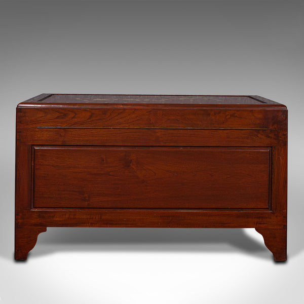 Vintage Decorative Chest, Oriental, Camphorwood, Linen Trunk, Art Deco, C.1940
