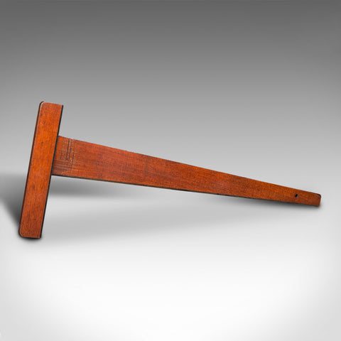 Large Vintage Draughtsman's T Square, English, Desk Instrument, Mid 20th Century