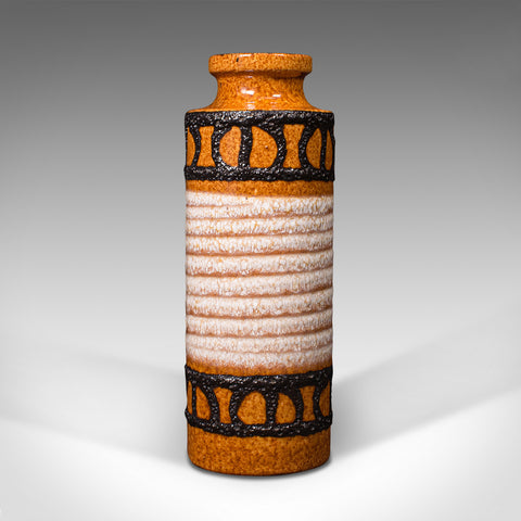 Small Vintage Decorative Posy Vase, German, Ceramic, Lava, Flower Pot, C.1960
