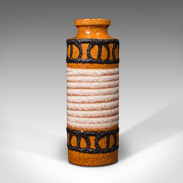 Small Vintage Decorative Posy Vase, German, Ceramic, Lava, Flower Pot, C.1960