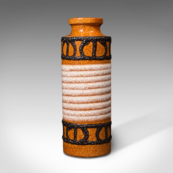 Small Vintage Decorative Posy Vase, German, Ceramic, Lava, Flower Pot, C.1960