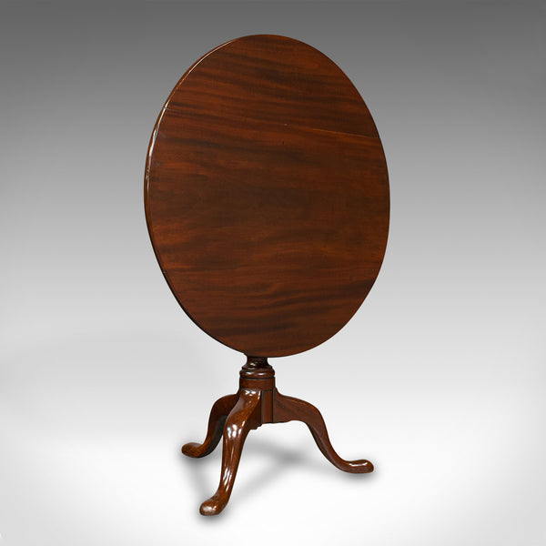 Antique Tilt Top Occasional Table, English, Mahogany, Side, Lamp, Georgian, 1800