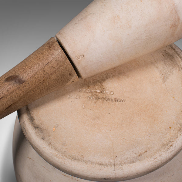 Antique Mortar and Pestle, English, Ceramic, Apothecary, Cookery Tool, Victorian
