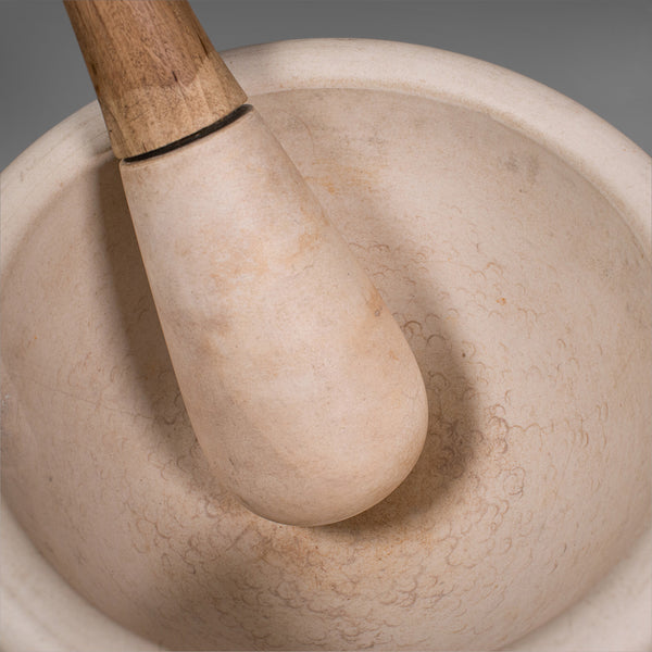 Antique Mortar and Pestle, English, Ceramic, Apothecary, Cookery Tool, Victorian