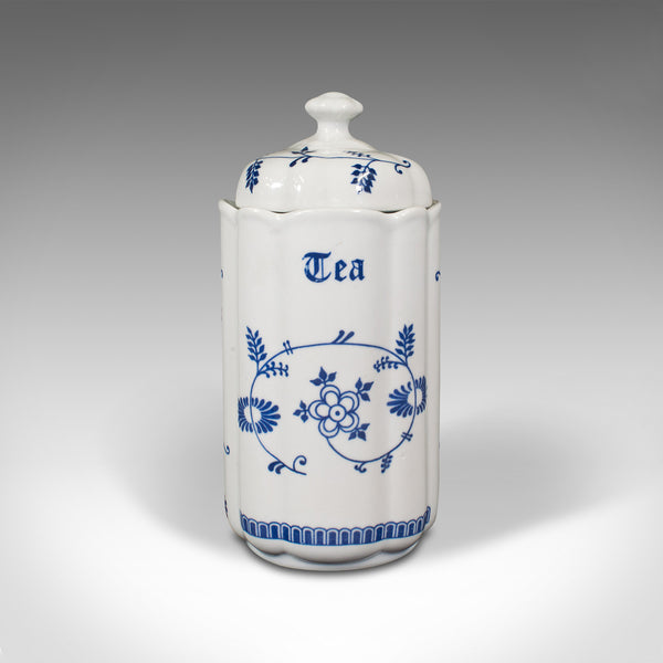 Set Of 6 Vintage Storage Jars, German, Ceramic, Kitchen Canister, Circa 1950