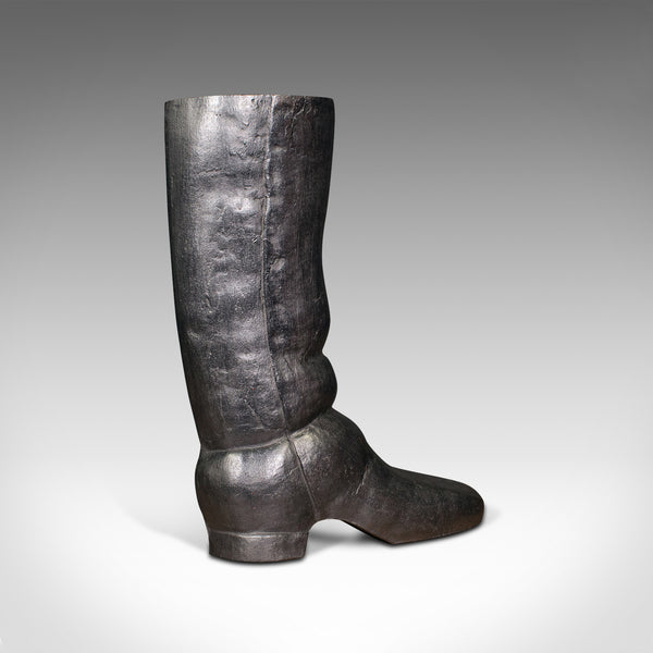 Antique Decorative Door Stop, English, Cast Iron, Boot Prop, Victorian, C.1850
