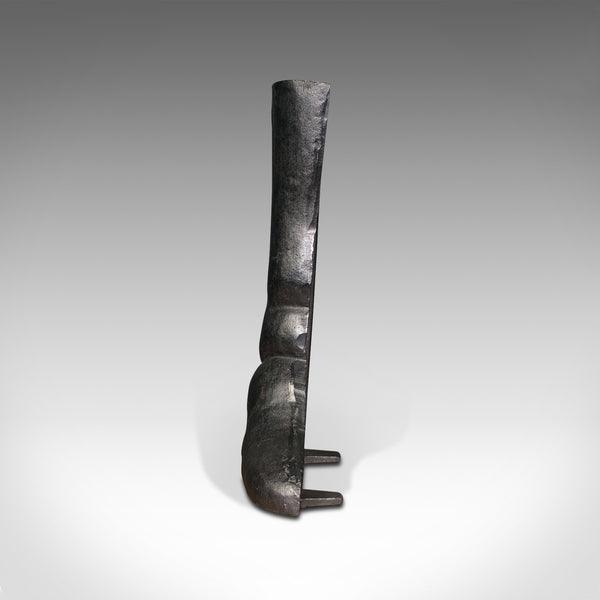 Antique Decorative Door Stop, English, Cast Iron, Boot Prop, Victorian, C.1850