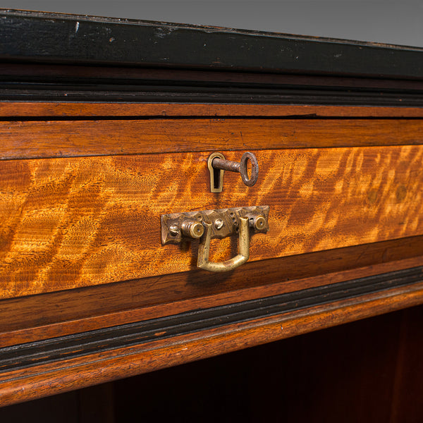 Antique Ladies Morning Room Desk, English, Writing Table, Aesthetic Period, 1880