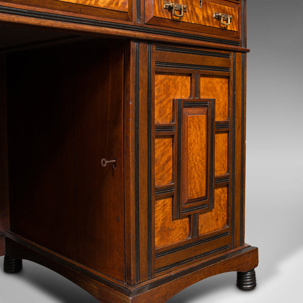 Antique Ladies Morning Room Desk, English, Writing Table, Aesthetic Period, 1880