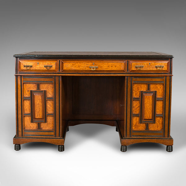Antique Ladies Morning Room Desk, English, Writing Table, Aesthetic Period, 1880