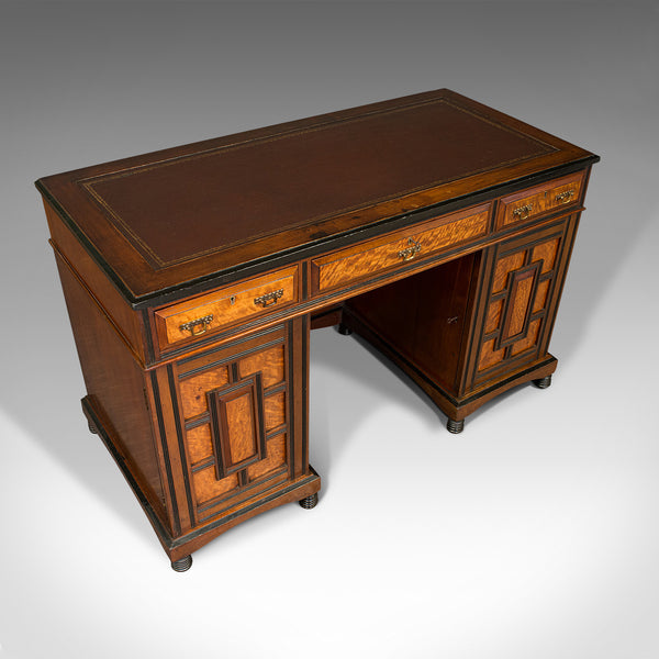 Antique Ladies Morning Room Desk, English, Writing Table, Aesthetic Period, 1880