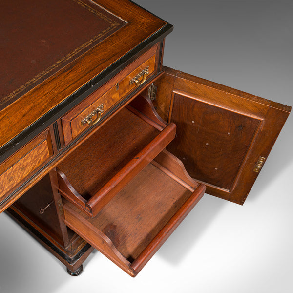 Antique Ladies Morning Room Desk, English, Writing Table, Aesthetic Period, 1880