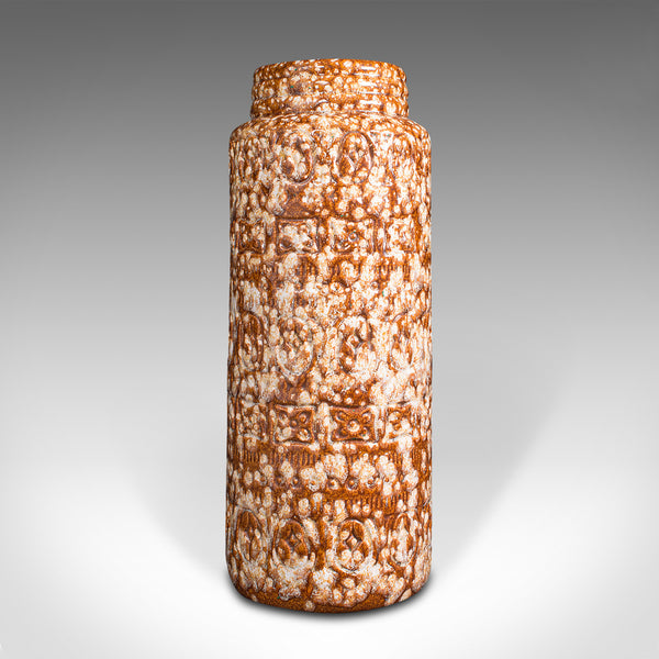Vintage Stem Vase, German, Ceramic, Lava, Decorative Hall Stand, Circa 1960