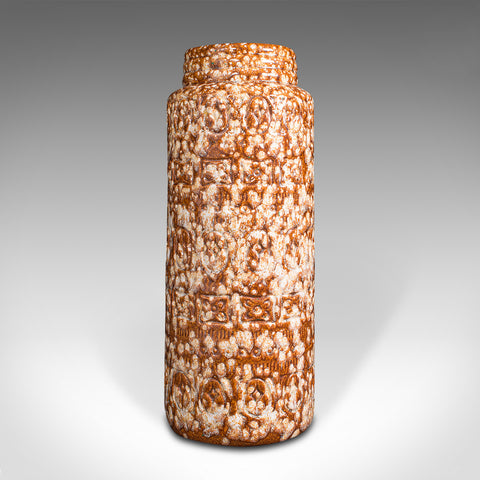 Vintage Stem Vase, German, Ceramic, Lava, Decorative Hall Stand, Circa 1960