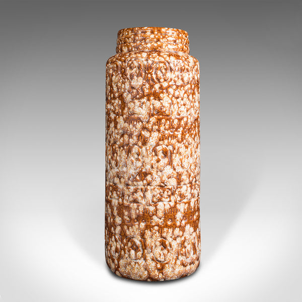 Vintage Stem Vase, German, Ceramic, Lava, Decorative Hall Stand, Circa 1960