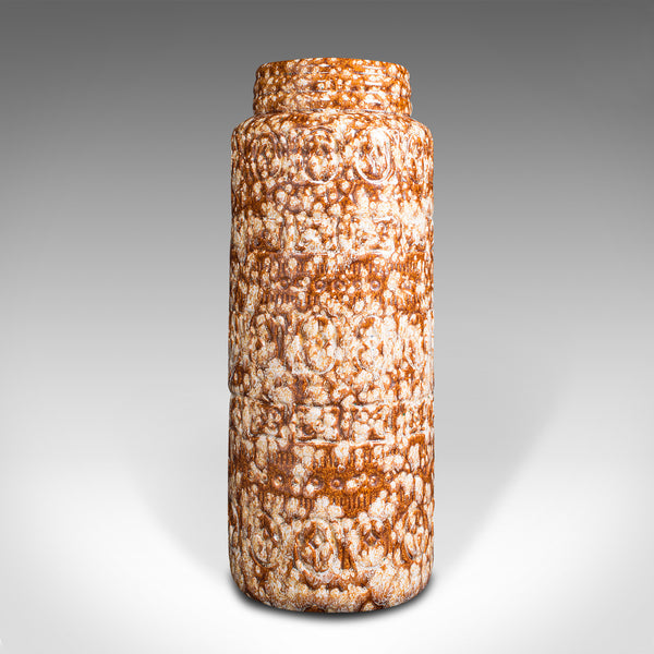 Vintage Stem Vase, German, Ceramic, Lava, Decorative Hall Stand, Circa 1960
