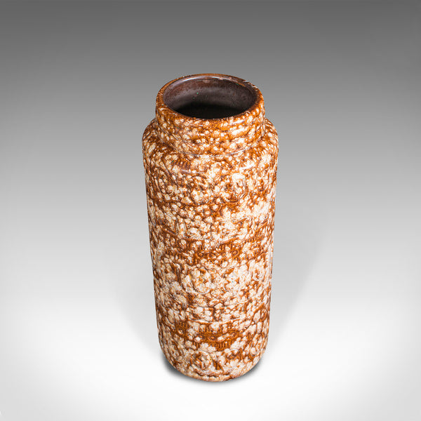 Vintage Stem Vase, German, Ceramic, Lava, Decorative Hall Stand, Circa 1960