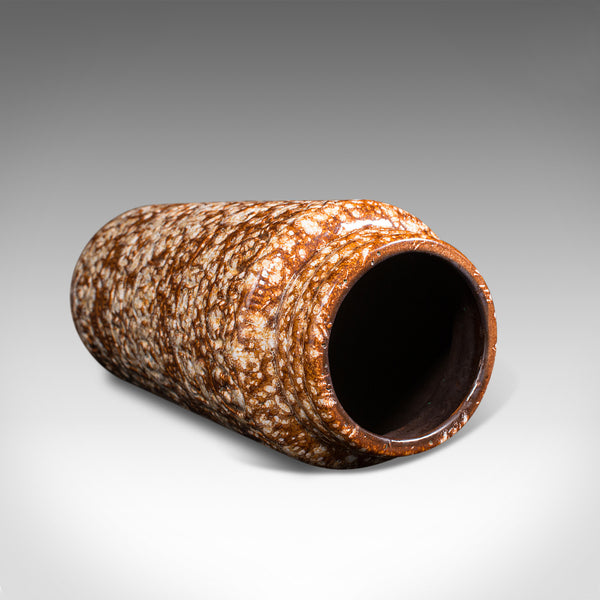 Vintage Stem Vase, German, Ceramic, Lava, Decorative Hall Stand, Circa 1960