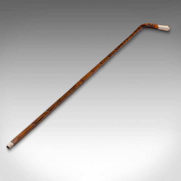 Antique Gentleman's Walking Stick, English, Coromandel, Silver, Cane, Edwardian