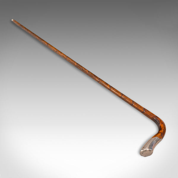 Antique Gentleman's Walking Stick, English, Coromandel, Silver, Cane, Edwardian
