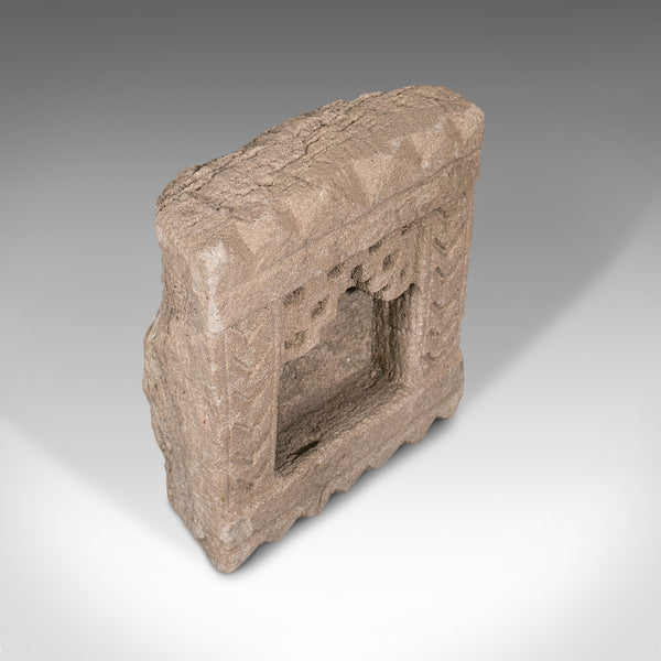 Antique Apprentice's Stone Carving, English, York Stone, Decorative, Victorian
