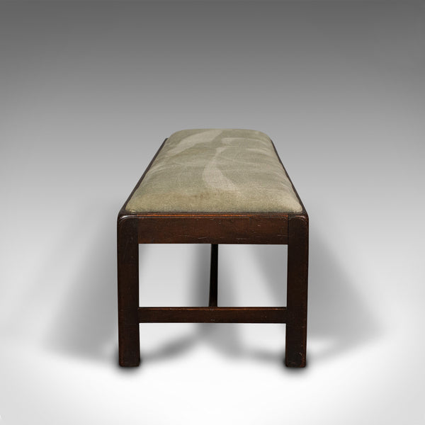 Antique Fireside Foot Rest, English, Mahogany, Kneeling Stool, Victorian, C.1900