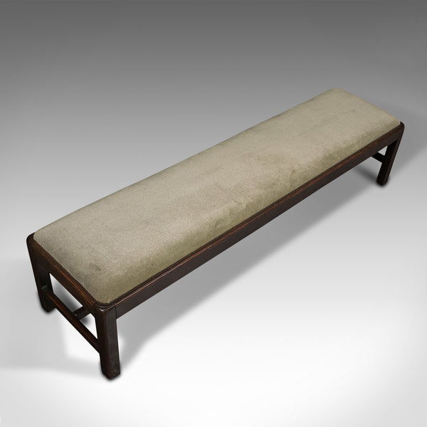 Antique Fireside Foot Rest, English, Mahogany, Kneeling Stool, Victorian, C.1900