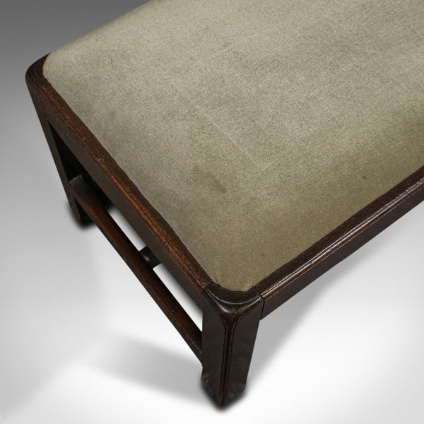 Antique Fireside Foot Rest, English, Mahogany, Kneeling Stool, Victorian, C.1900