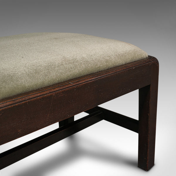 Antique Fireside Foot Rest, English, Mahogany, Kneeling Stool, Victorian, C.1900