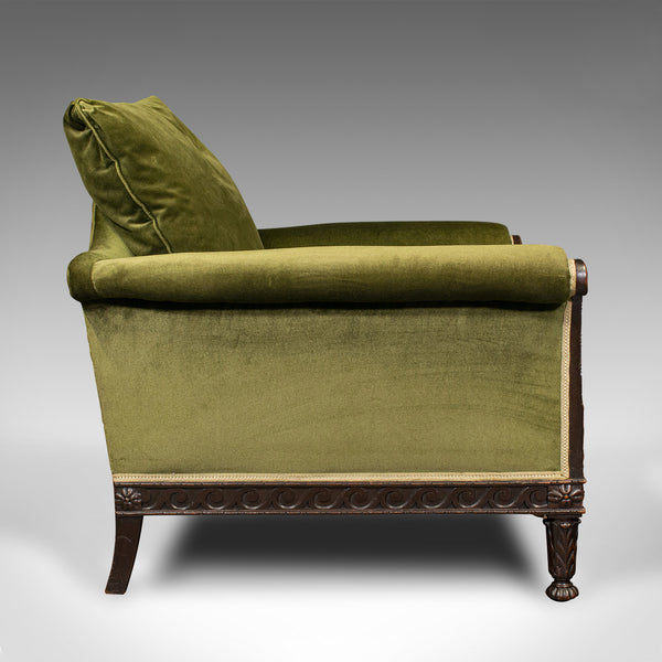 Antique Lounge Arm Chair, English, Club Seat, Armchair, Victorian, Circa 1880