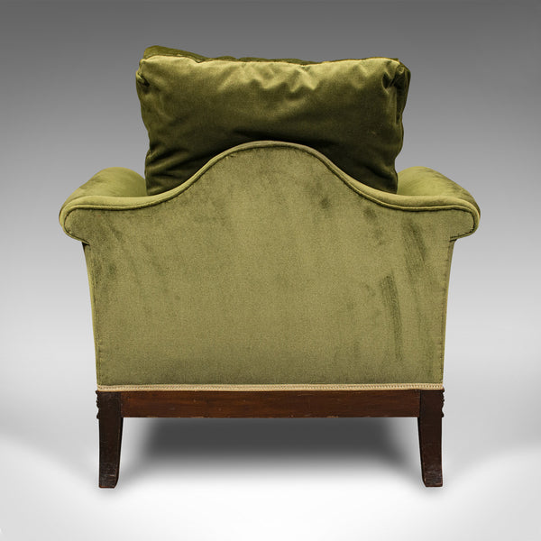 Antique Lounge Arm Chair, English, Club Seat, Armchair, Victorian, Circa 1880