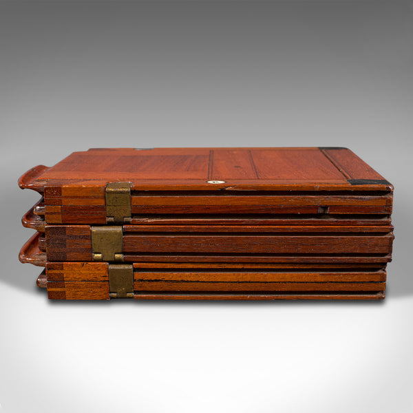 Antique Quarter Plate Film Holders, English, Photographic Slide, Victorian, 1900