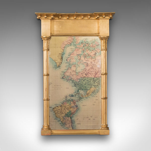 Antique Pier Mirror, English, Giltwood, Decorative, Hall, Regency, Circa 1820