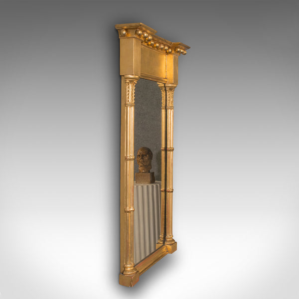 Antique Pier Mirror, English, Giltwood, Decorative, Hall, Regency, Circa 1820