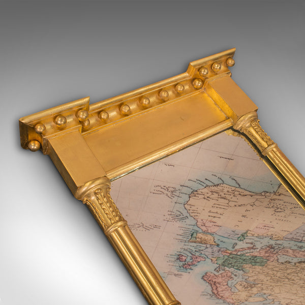 Antique Pier Mirror, English, Giltwood, Decorative, Hall, Regency, Circa 1820