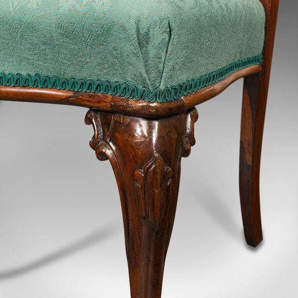 Set Of 6 Antique Buckle Back Chairs, English, Dining Seat, Victorian, Circa 1850
