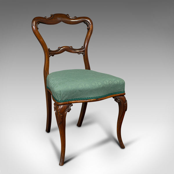 Set Of 6 Antique Buckle Back Chairs, English, Dining Seat, Victorian, Circa 1850