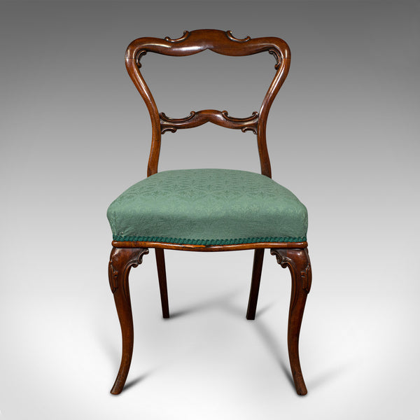 Set Of 6 Antique Buckle Back Chairs, English, Dining Seat, Victorian, Circa 1850