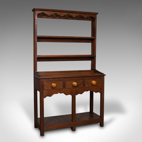 Antique Small Dresser, English, Sideboard, Plate Rack, Edwardian, Circa 1910