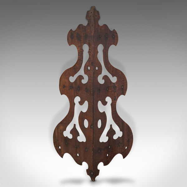 Antique 3-Tier Hanging Whatnot, English, Walnut, Corner Wall Shelf, Victorian
