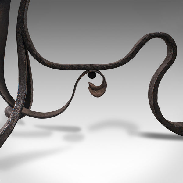 Pair of Antique Fireside Tool Rests, English, Fire Dog, Art Nouveau, Victorian