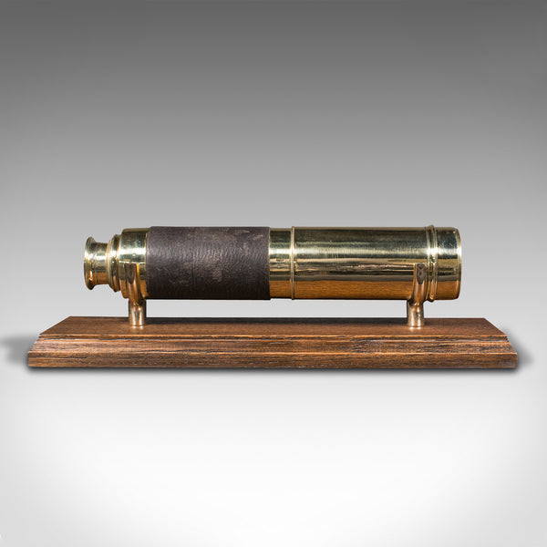 Antique 3 Draw Telescope, English, Brass, Terrestrial Refractor, Victorian, 1900