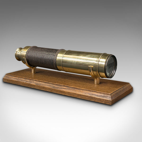 Antique Telescope, English, Brass, 3-Draw Terrestrial Refractor, Victorian, 1880