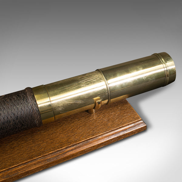 Antique Telescope, English, Brass, 3-Draw Terrestrial Refractor, Victorian, 1880