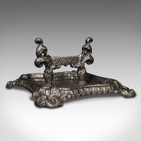 Antique Decorative Boot Scraper, English, Cast Iron, Door Scrape, Regency, 1820