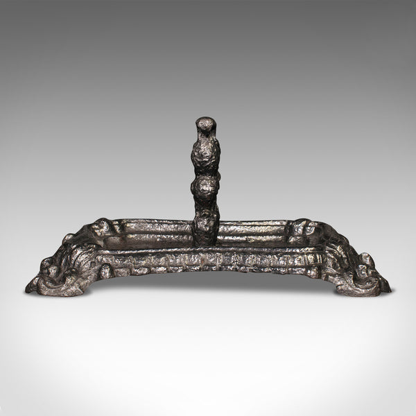Antique Decorative Boot Scraper, English, Cast Iron, Door Scrape, Regency, 1820