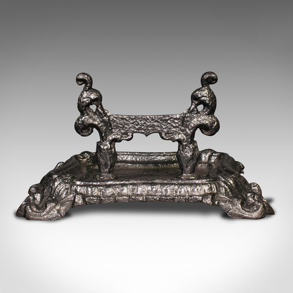 Antique Decorative Boot Scraper, English, Cast Iron, Door Scrape, Regency, 1820
