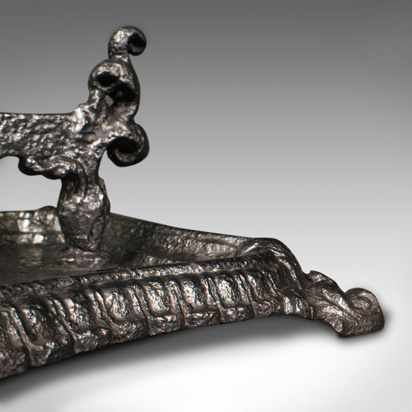 Antique Decorative Boot Scraper, English, Cast Iron, Door Scrape, Regency, 1820