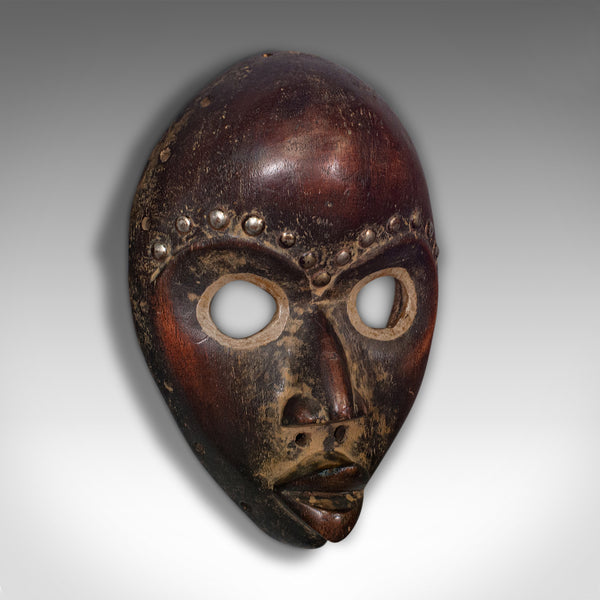 Antique Dan Mask, Ivorian, Hardwood, West African, Tribal, Victorian, Circa 1900