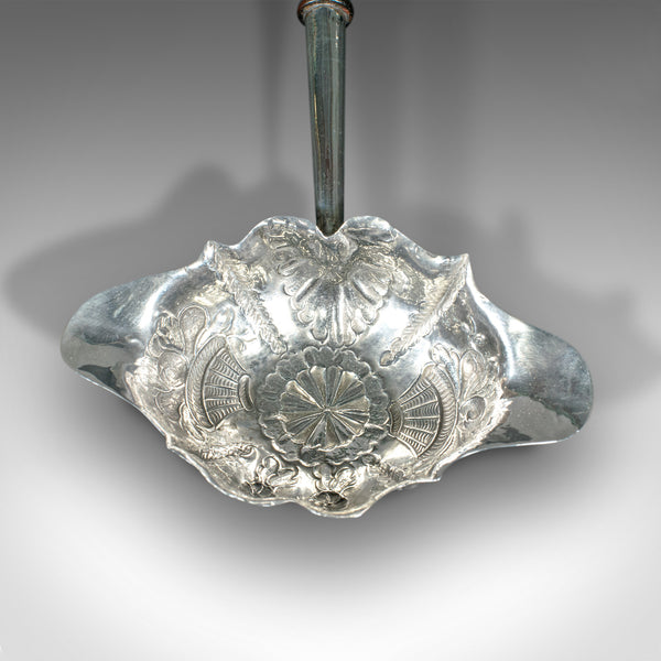 Antique Toddy Spoon, English, Silver, Serving Ladle, William Kinman, Georgian